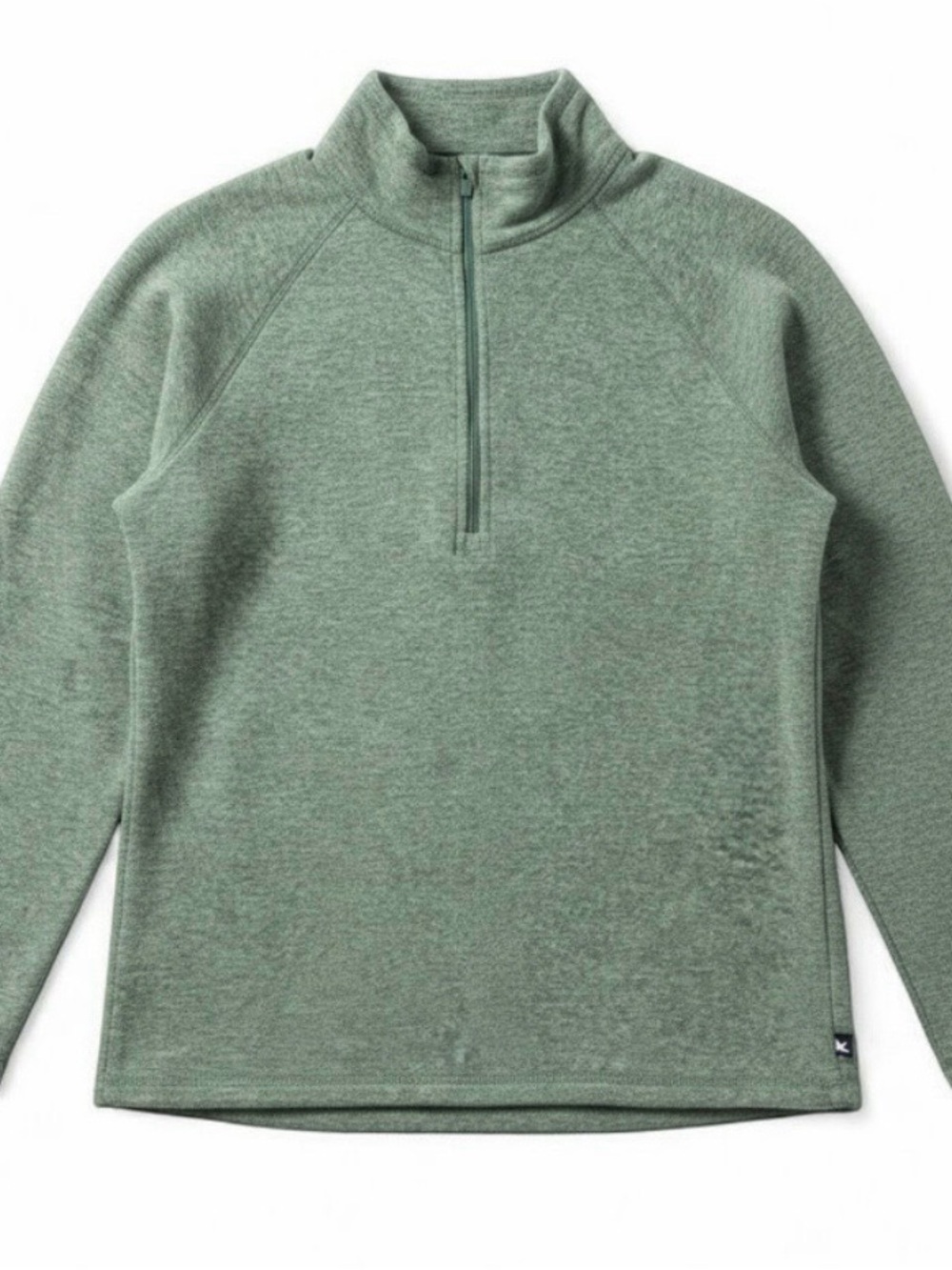 Eddie Bauer Green Quarter Zip Sweatshirt Womens Small